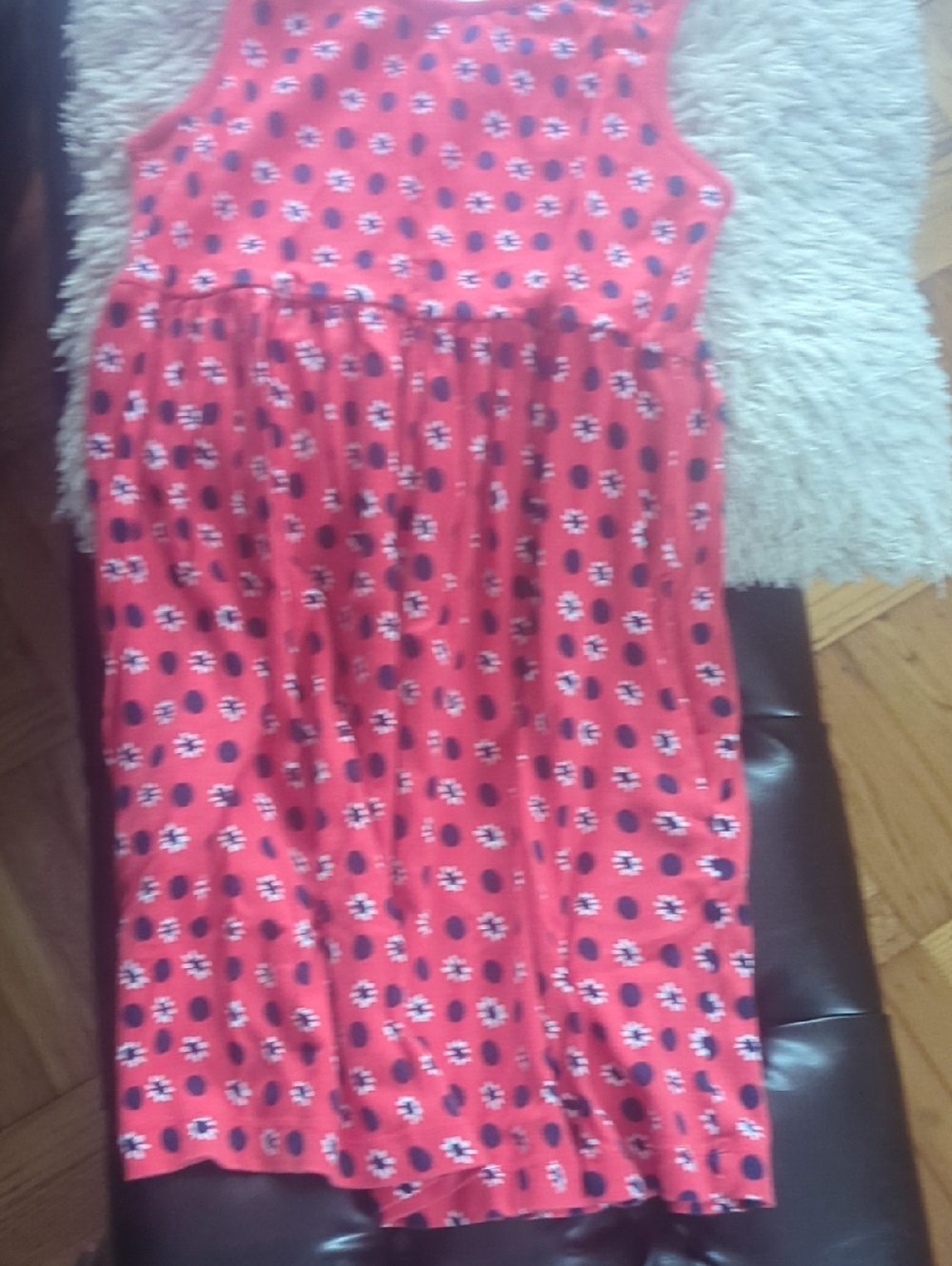 Hanna Andersson Pink Floral Dot Sleeveless Dress